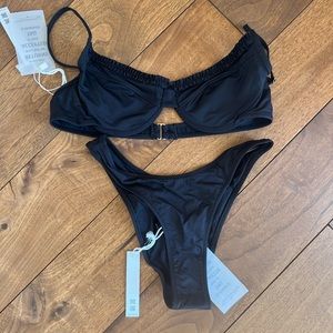 BRAND NEW HEAVY MANNERS BLACK BIKINI Top: S Bottom: XS